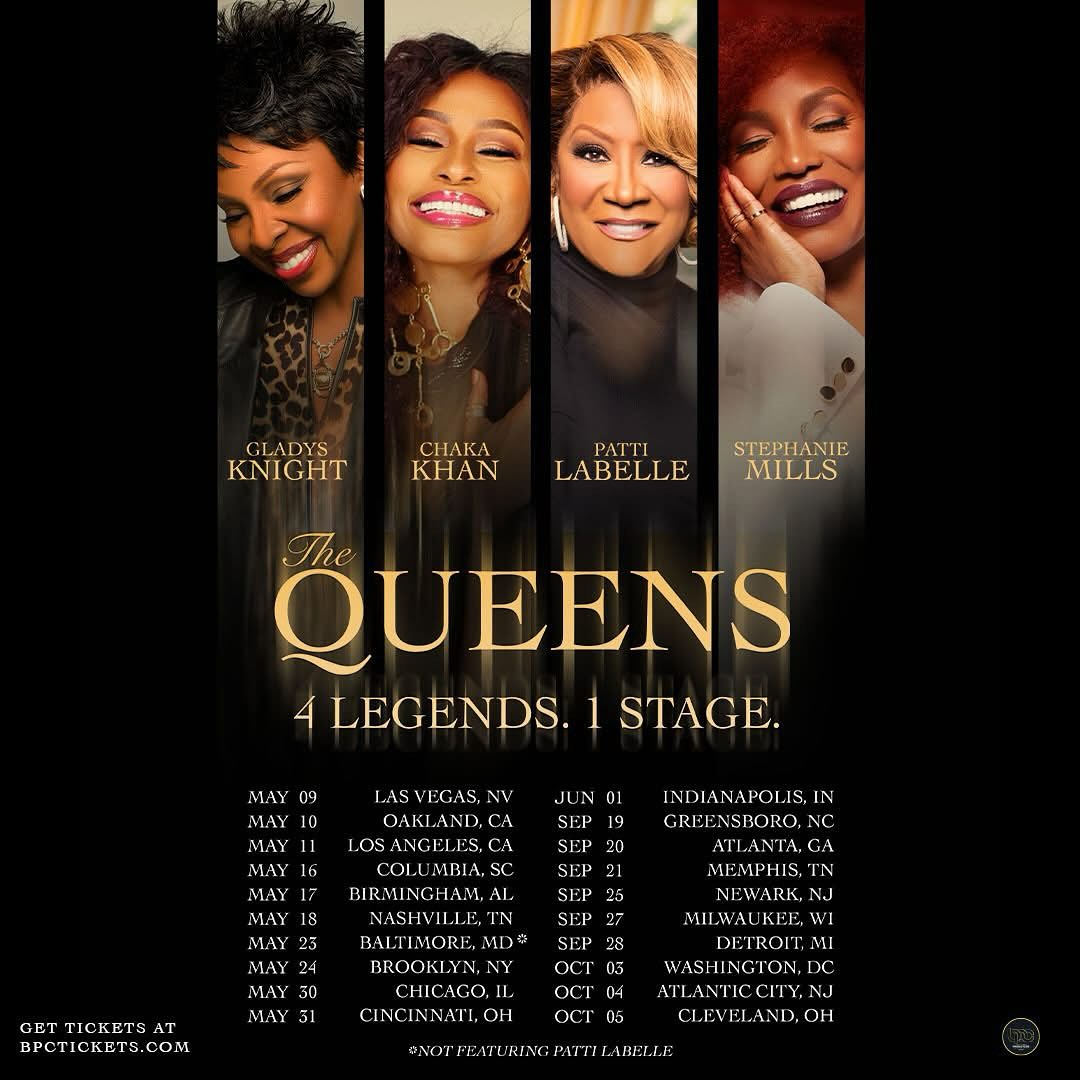 Stephanie Mills The Queens! 4 Legends. 1 Stage. Tour Poster 2026